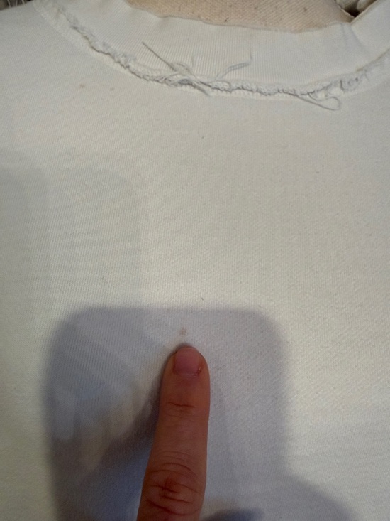 Free People Movement Tie-Dye Crewneck Sweatshirt White and Gray/Blue size small - Picture 3 of 6